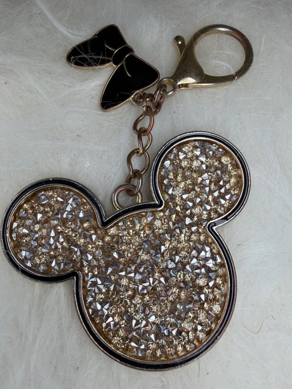 EUC Disney Mickey large keychain or bag charm